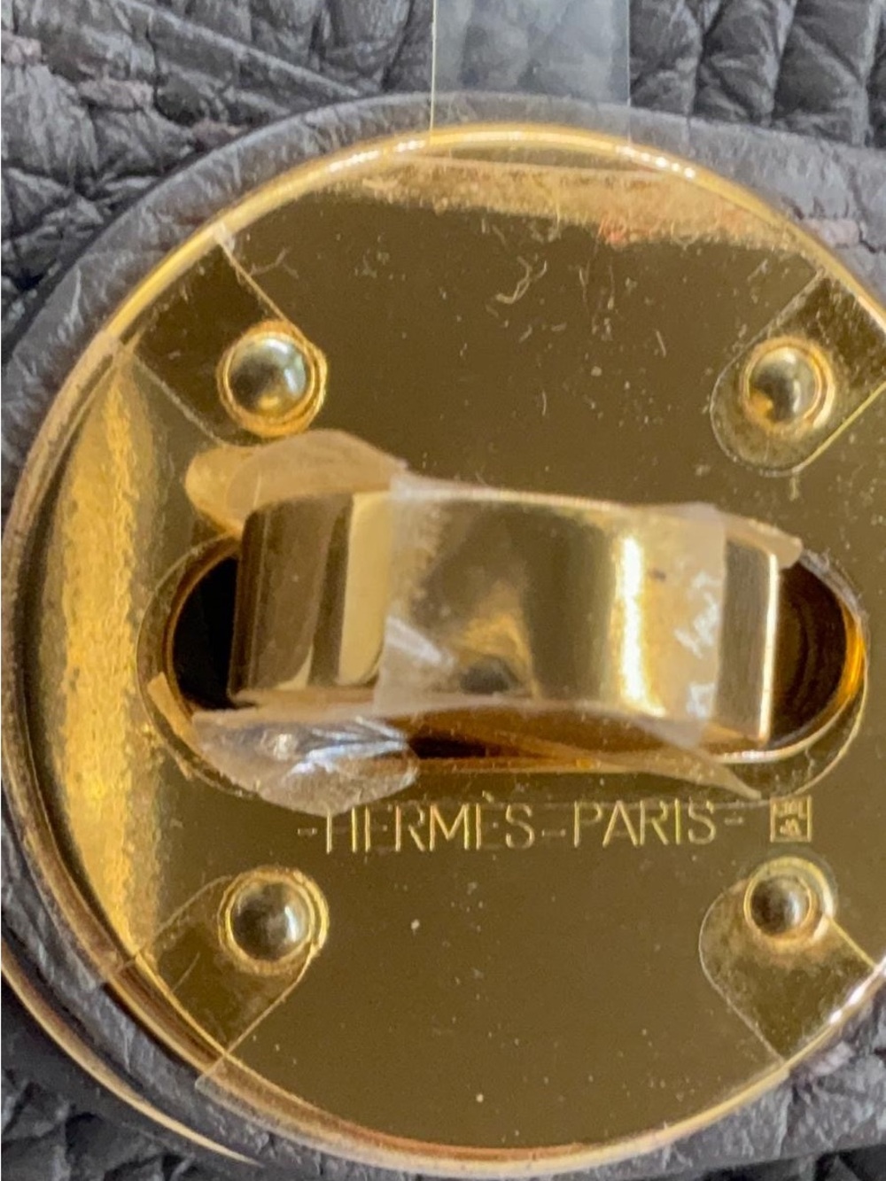 Hermes Lindy 30 Taurillon Clemence Etoupe Shoulder Bag Gold Hardware - Picture 9 of 15